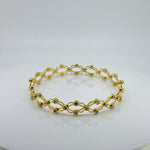 Load image into Gallery viewer, Adjustable Ladies Rose Gold Crystal Link Bracelet/Ring
