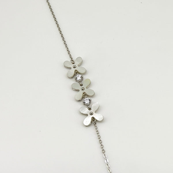 Floral Sterling Silver Bracelet