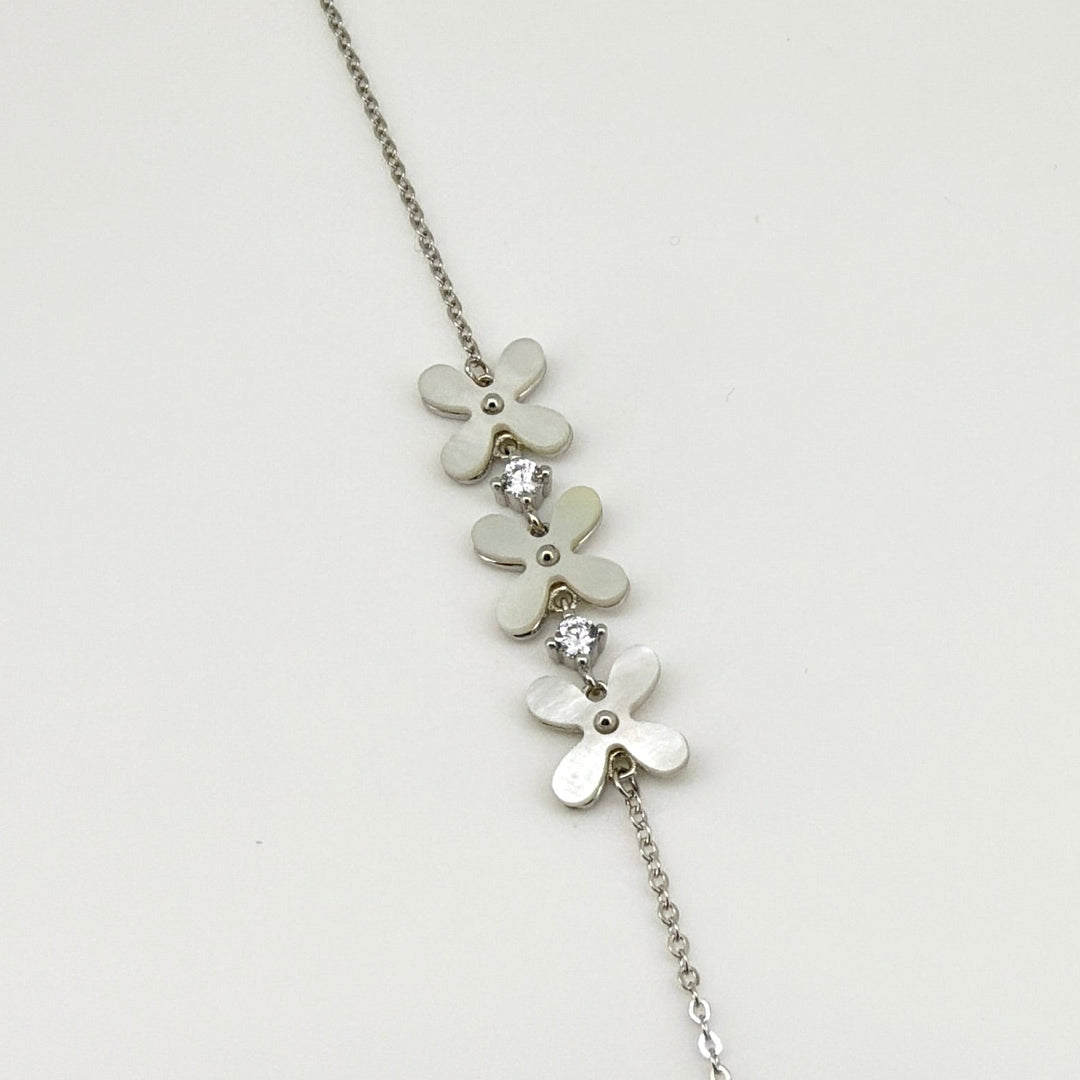 Floral Sterling Silver Bracelet