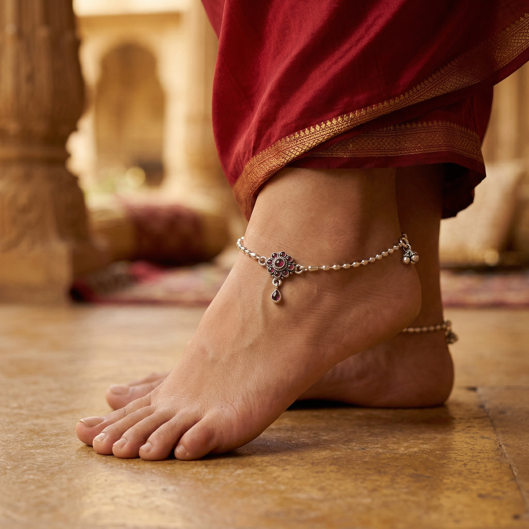 PINK BLOOM ANKLET