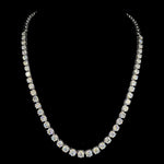 Load image into Gallery viewer, Aurielle Solitaire Line Diamond Necklace
