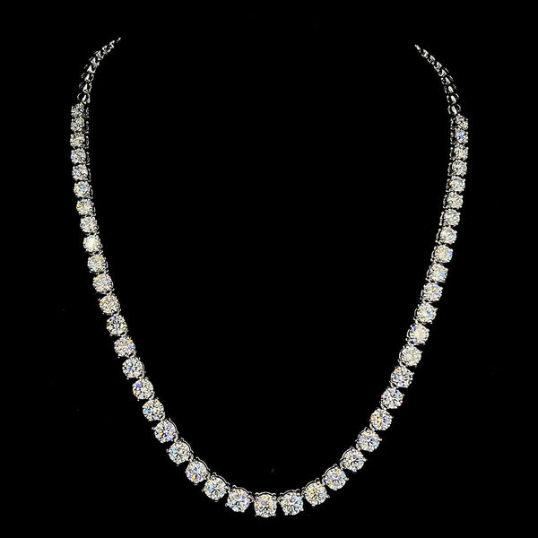 Aurielle Solitaire Line Diamond Necklace