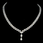 Load image into Gallery viewer, Lumière Pear Cascade Double Line Necklace
