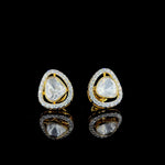 Load image into Gallery viewer, Noor Halo Polki Stud Earrings
