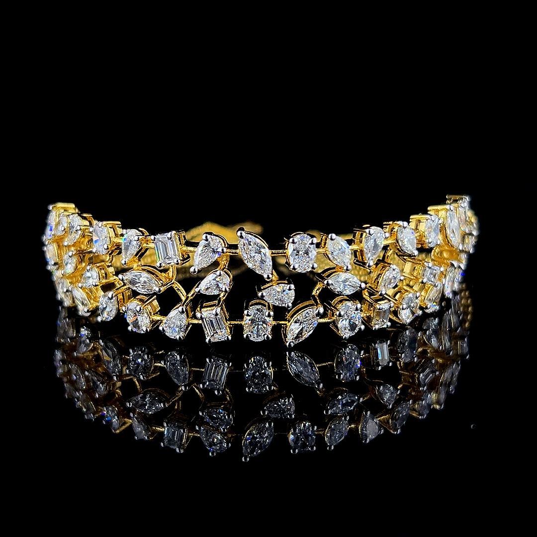 Aurelia Vine Diamond Gold & Silver Bracelet