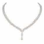 Load image into Gallery viewer, Lumière Pear Cascade Double Line Necklace
