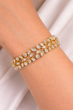 Load image into Gallery viewer, Aurelia Vine Diamond Gold &amp; Silver Bracelet
