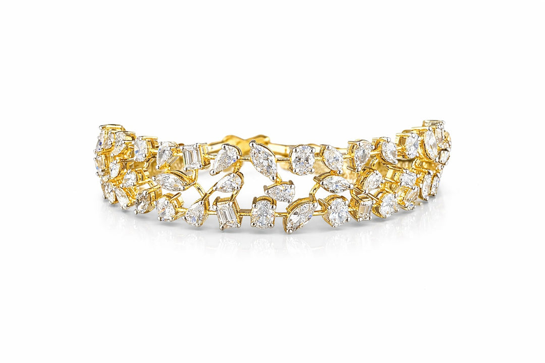 Aurelia Vine Diamond Gold & Silver Bracelet