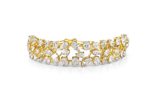 Aurelia Vine Diamond Gold & Silver Bracelet