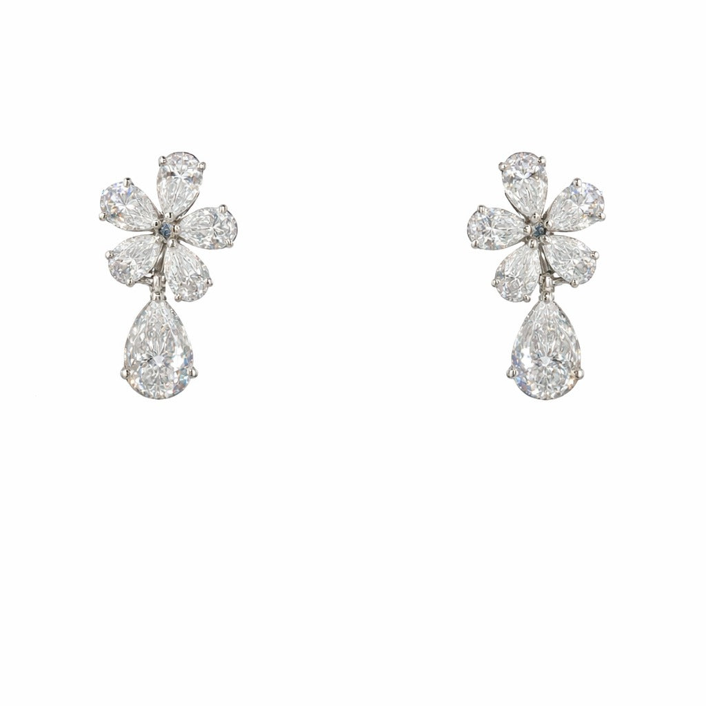 Petalia Bloom Diamond Stud Earrings