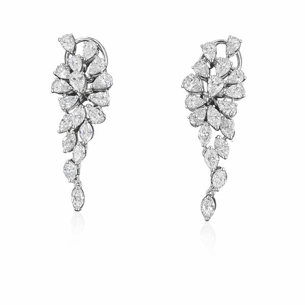 Celeste Pear Drop Diamond Earrings