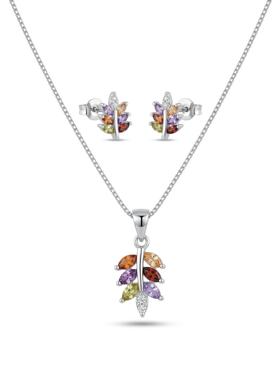 Autumn Leaves Pendant Set