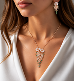 Load image into Gallery viewer, Blooming Flora Cascade Pendant Set
