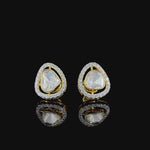 Load and play video in Gallery viewer, Noor Halo Polki Stud Earrings

